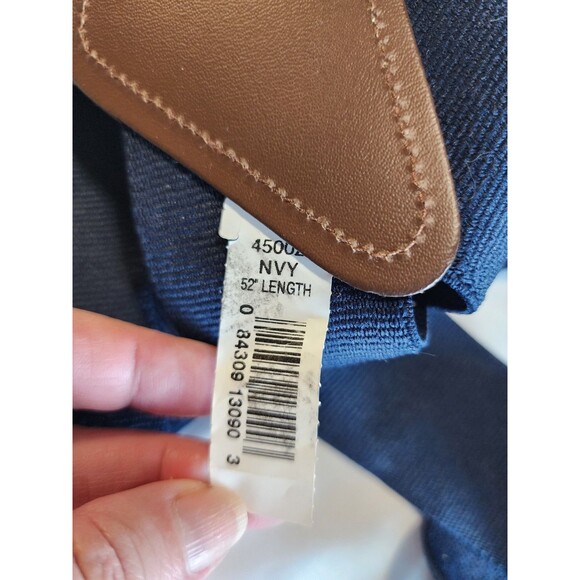 Carhartt Suspenders Men's  Utility 2" Heavy-Duty Silver  Clips Navy Blue 52" - Picture 4 of 7